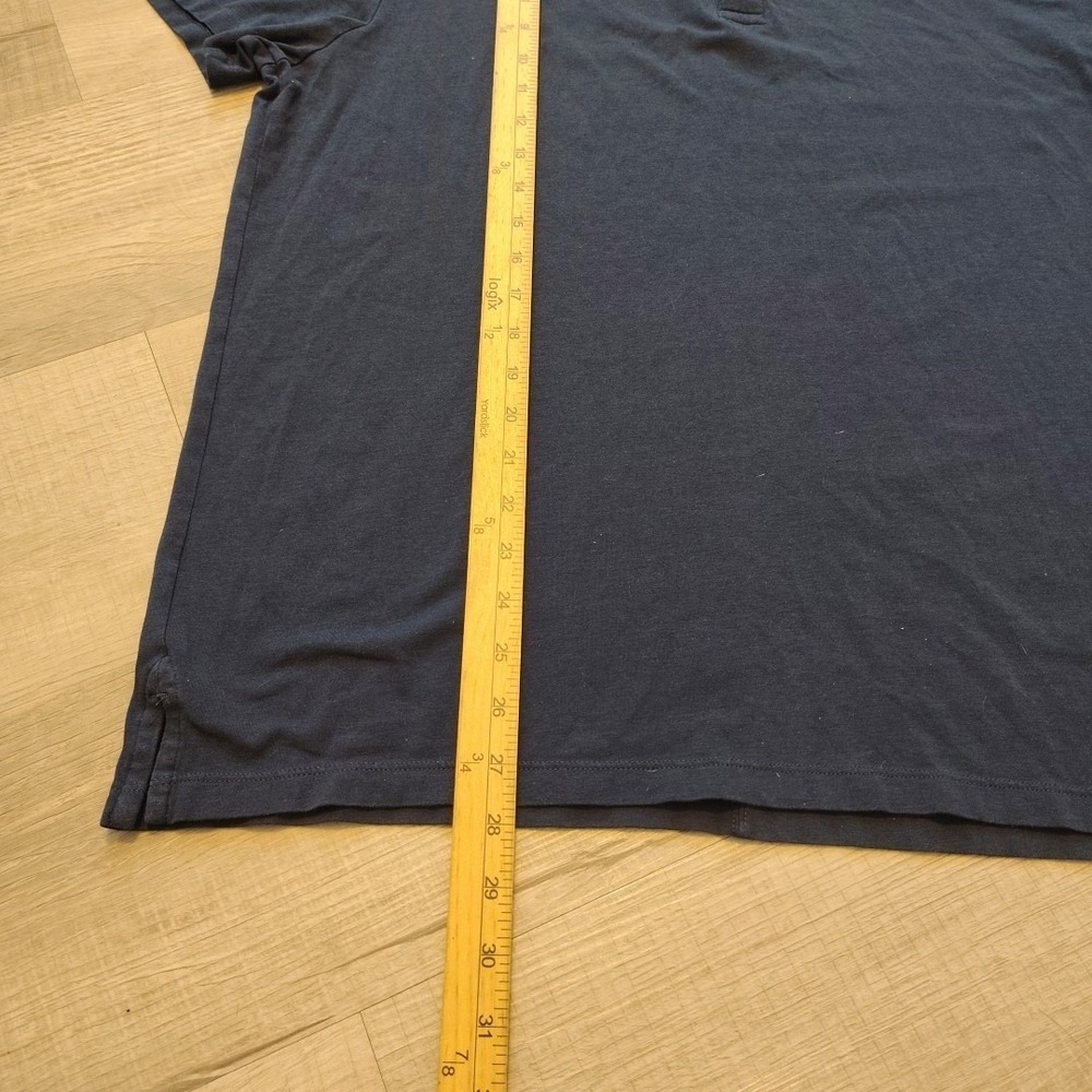 Tommy‎ John Polo Shirt mens Large Navy Blue Stretch Comfort Golf - Picture 3 of 6